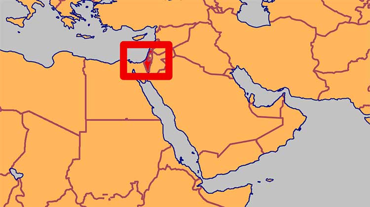 جایگاه اسرائیل در نقشه جهان