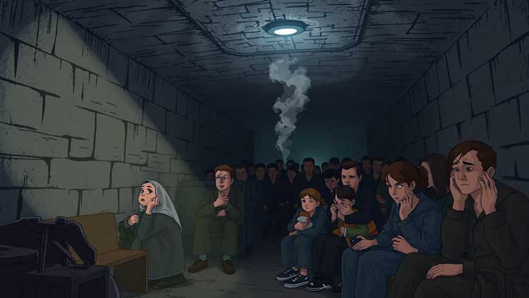 پناه‌گیری هنگام حمله هوایی