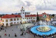 مرکز شهر رشت و خیابان بالا شهر رشت